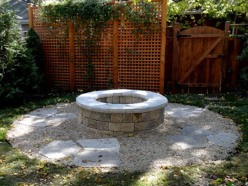 Fall Evenings With An Outdoor Fire Pit, White Brick Fire Pit