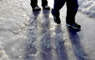 icy sidewalk