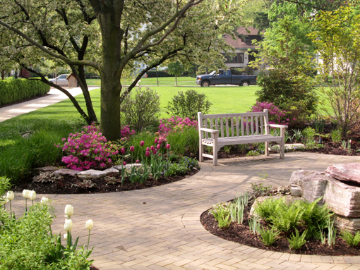 The garden offers multiple seasons of interest. Photo taken in May 2014.