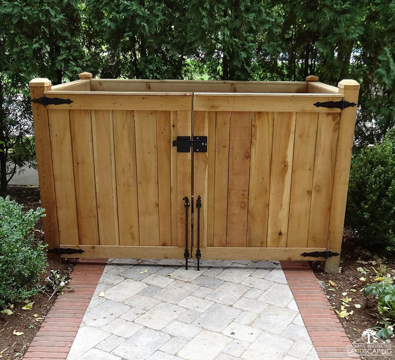 cedar refuse screen - Nature's Perspective Landscaping