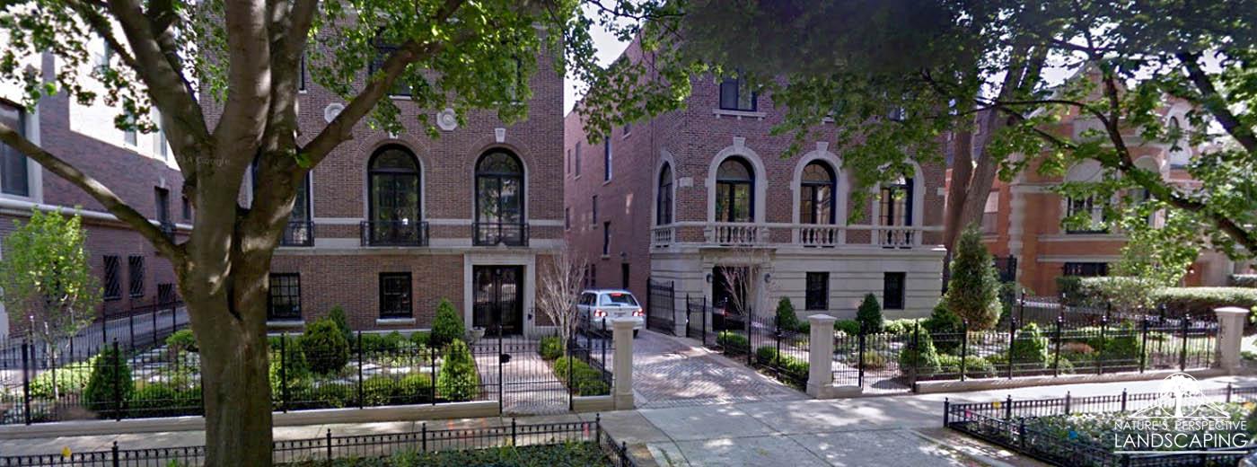 a pair of urban formal front gardens - Nature's Perspective Landscaping