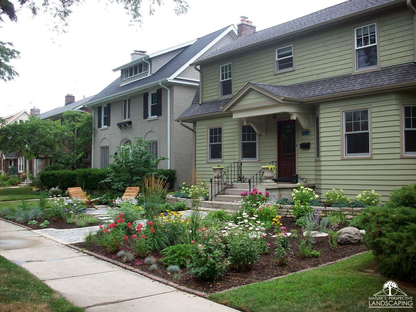 cottage garden with curb appeal -Nature's Perspective Landscaping