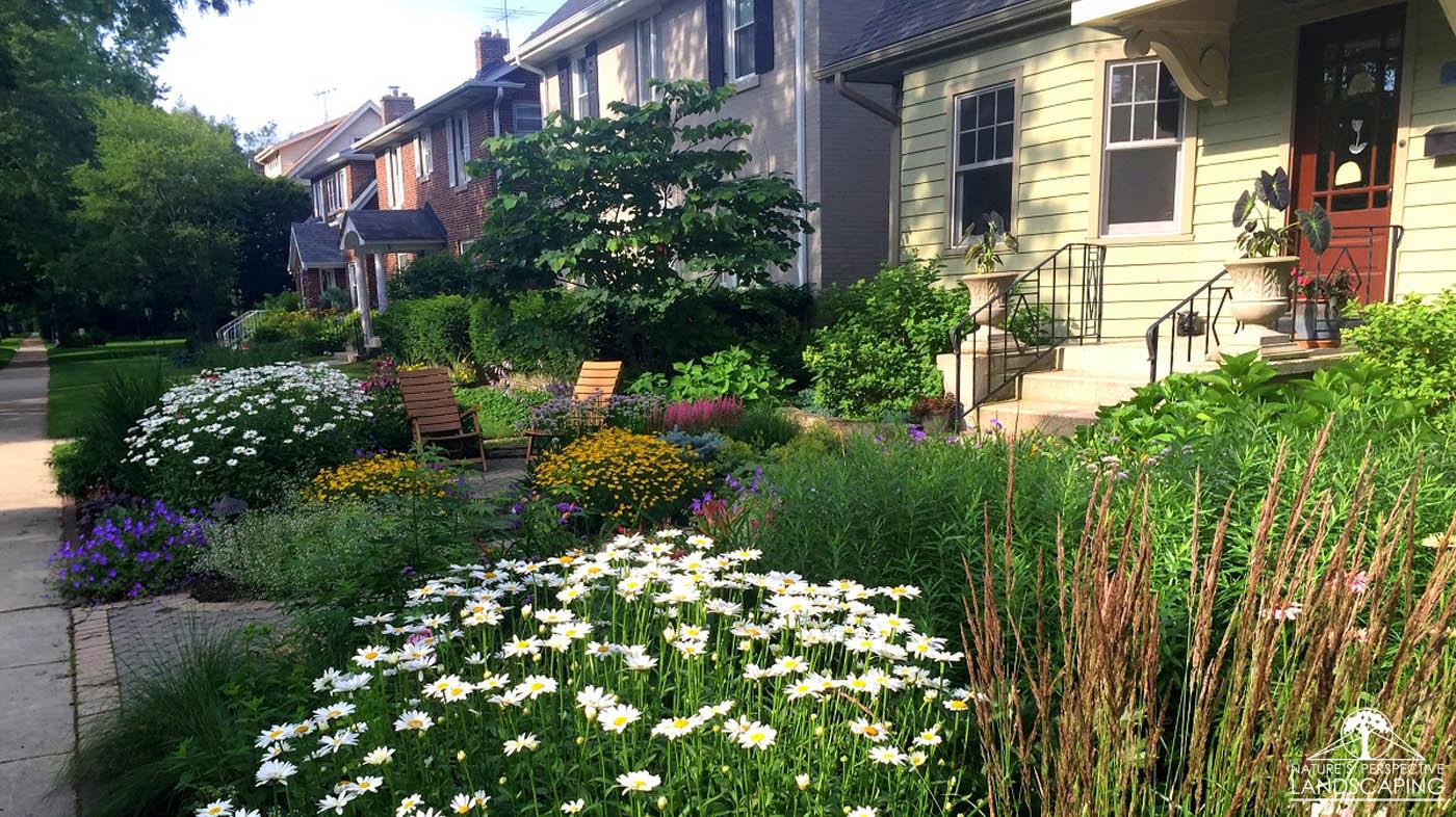 cottage garden with curb appeal - Nature's Perspective Landscaping