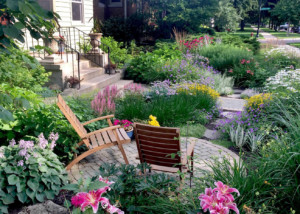 cottage garden with curb appeal -Nature's Perspective Landscaping