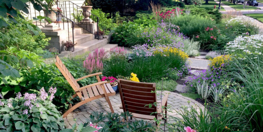 cottage garden with curb appeal -Nature's Perspective Landscaping
