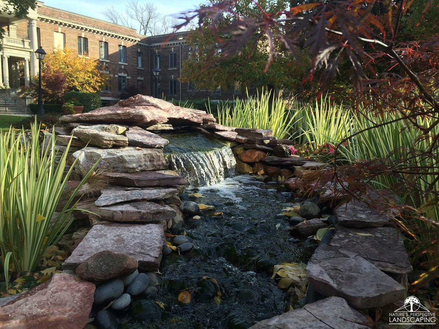 pondless waterfall, Three Crowns Park - Nature's Perspective Landscaping