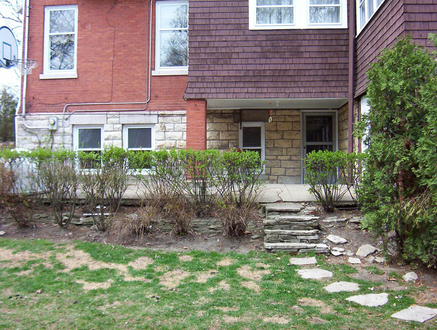 before, crumbling concrete - Nature's Perspective Landscaping