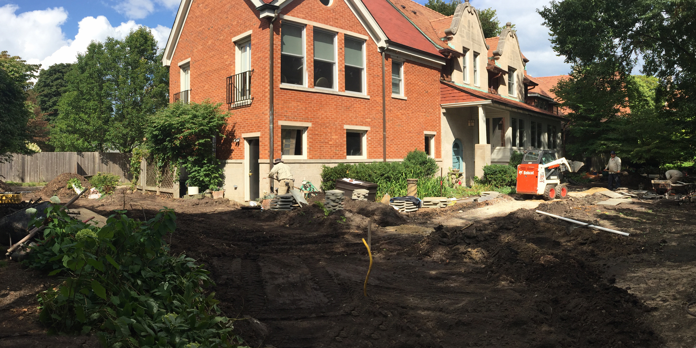 undeveloped backyard