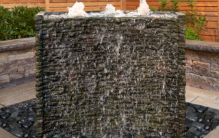 Stacked Slate spillway 78269 water feature